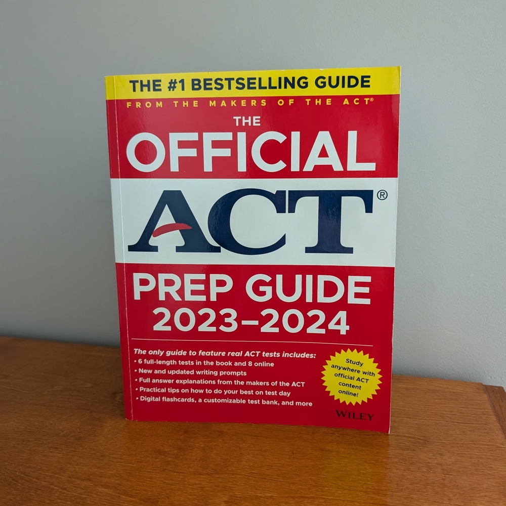 🆕️Wiley Official ACT Prep Guide 2023-2024 - Red Cover